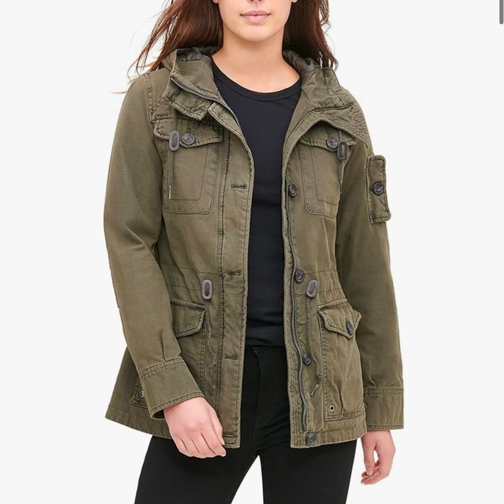 Levi's Women's Lightweight Cotton Military Jacket XL